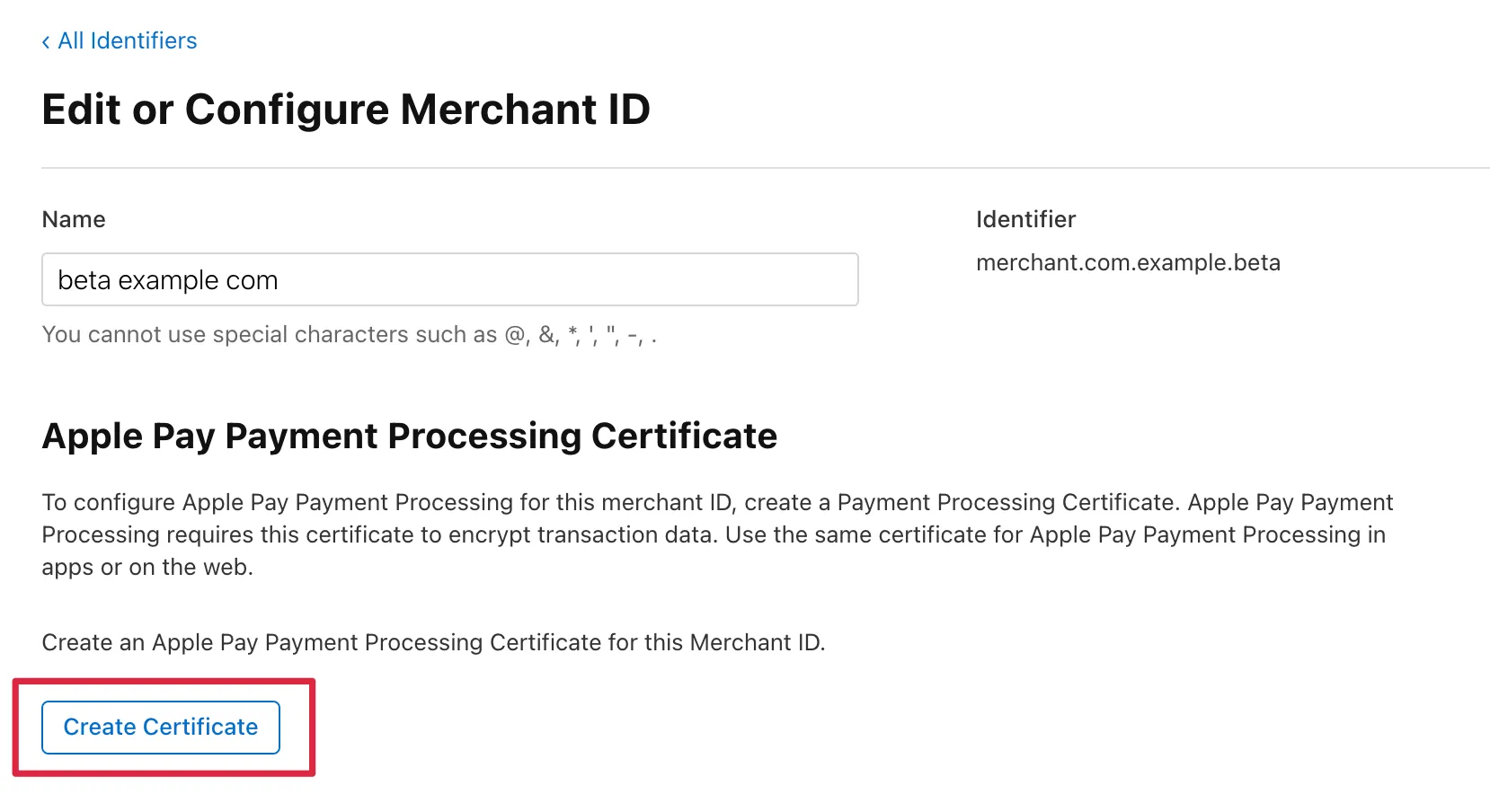 申請 Payment processing certificate